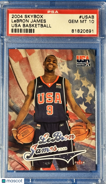2004 Skybox Usa Basketball LeBron James #USAB PSA 10