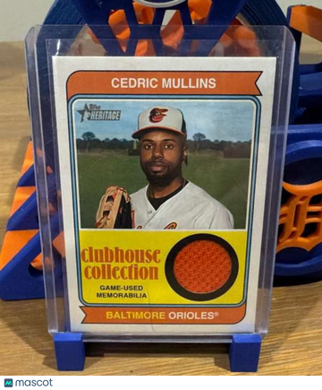 2023 Topps Heritage - Clubhouse Collection Relics Cedric Mullins #CCR-CM