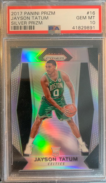 2017 Prizm Silver Jayson Tatum PSA 10