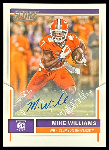 2017 Panini Score MIKE WILLIAMS ROOKIE AUTO #369