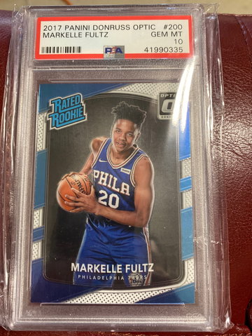 2017 optic Markelle Fultz psa 10 rc #200