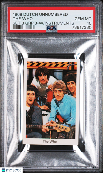 1968 Dutch Unnumbered Set 3 Group 3 The Who PSA 10