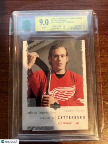 2002-03 Upper Deck Artistic Impressions Henrik Zetterberg Rookie MNT 9