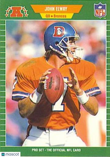 1989 Pro Set John Elway #100b Correct Acquired Trade PSA 10