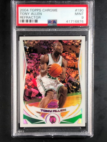 Tony Allen 2004-05 Topps Chrome Refractor Rookie RC PSA 9