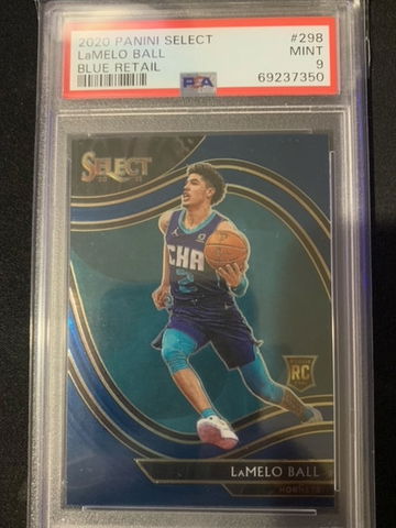 LaMelo Ball 2020 Panini Select Blue Psa 9 Rookie