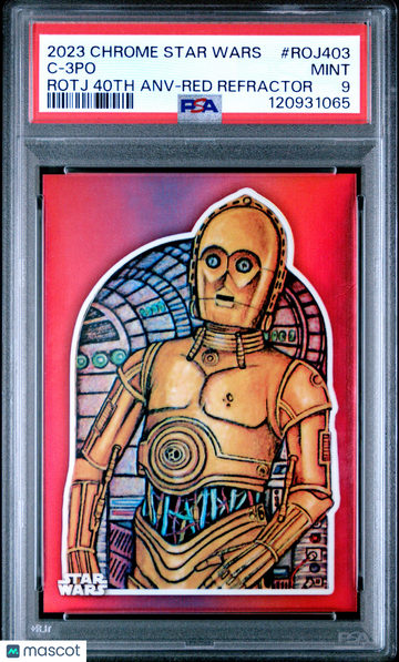 2023 Topps Chrome Star Wars Return Of The Jedi 40th Anniversary C-3po #ROJ403 PSA 9