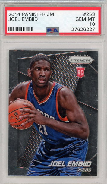 2014 Panini Prizm Joel Embiid #253 PSA 10 2