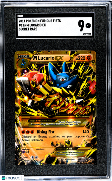 2014 Pokemon Furious Fists M Lucario EX SGC 9 #113