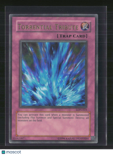 2003 Yu-Gi-Oh! Labyrinth of Nightmare Torrential Tribute Ultra Rare Trap Card