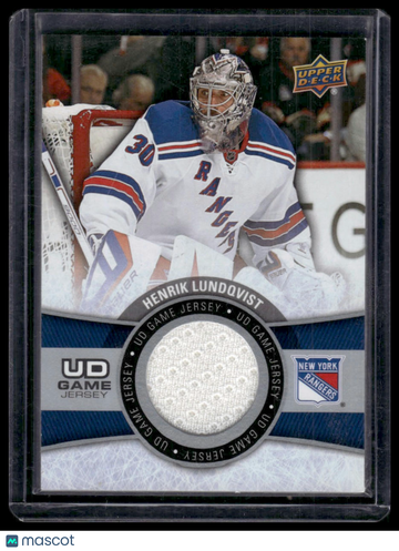 2015-16 Upper Deck Series Two Henrik Lundqvist #GJ-HL Game-Used Jersey