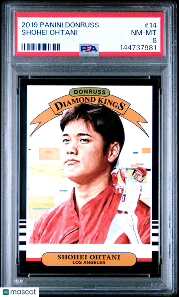 2019 Panini Donruss Shohei Ohtani #14 PSA 8