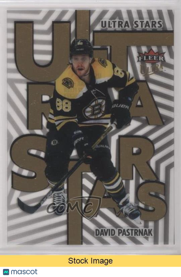 2021-22 Upper Deck Fleer Ultra - Ultra Stars - Gold David Pastrnak #US-6 Gold
