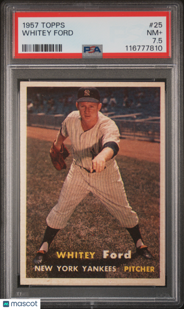1957 Topps Whitey Ford #25 PSA 7.5