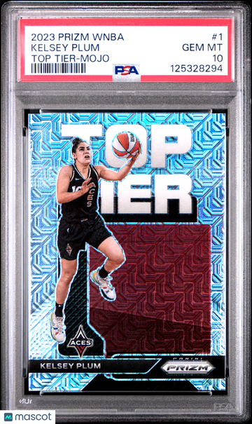2023 Panini Prizm WNBA Top Tier Kelsey Plum #1 Mojo PSA 10