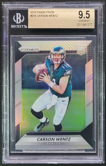 2016 Panini Prizm Silver Carson Wentz RC Rookie BGS 9.5