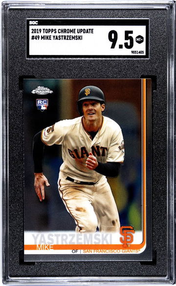 2019 TOPPS MIKE YASTRZEMSKI CHROME UPDATE #49 Rookie RC SGC 9.5