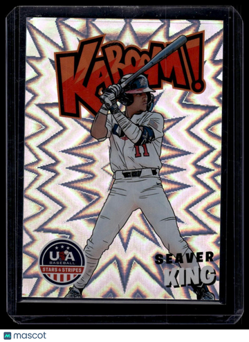 2024 Panini Stars & Stripes USA Baseball Seaver King #4 Kaboom!