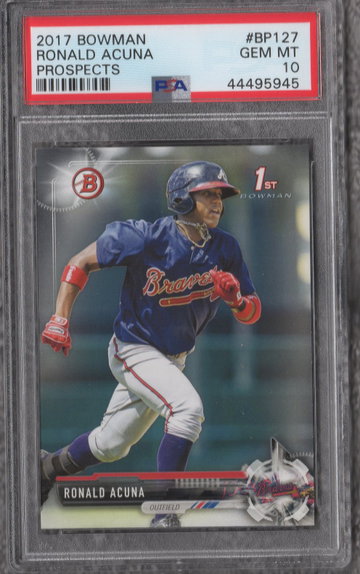 2017 Bowman Prospects Ronald Acuna PSA 10