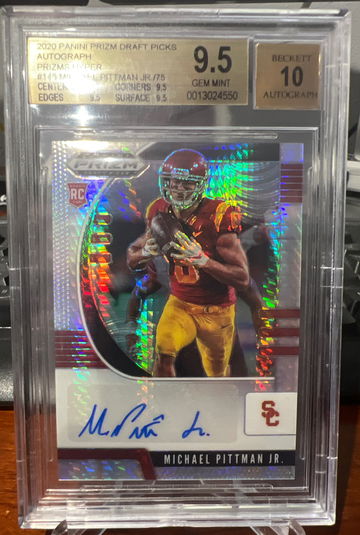 2020 Panini Prizm auto Michael Pittman Jr /75
