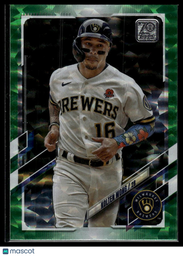 2021 Topps Update Kolten Wong #US110 Green Foilboard SN