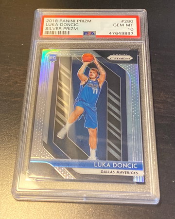Luka Doncic 2018 Silver Prizm PSA 10