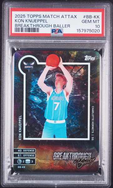 2025 Topps Match Attax Kon Knueppel #BB-KK PSA 10