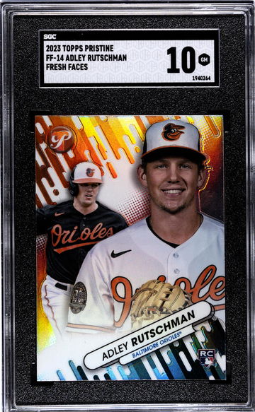2023 Topps Pristine Fresh Faces Adley Rutschman #FF-14 RC SGC 10