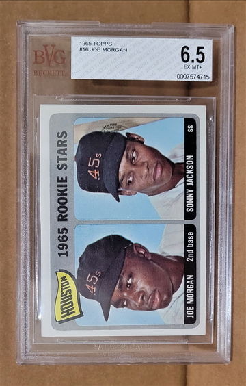 1965 Topps Joe Morgan RC #16 - BVG 6.5 EX-MT+ BGS Reds Astros HOF Rookie