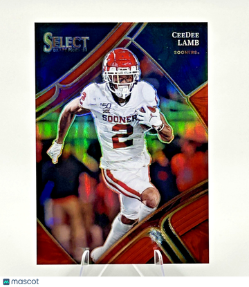 2023 Panini Select Draft Picks Red Prizm CeeDee Lamb #160 Football Card Near Mint