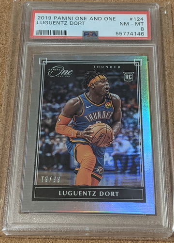 2019-20 Panini One and One 🏀 Luguentz Dort Silver Rookie /99 Thunder RC SP 🔥