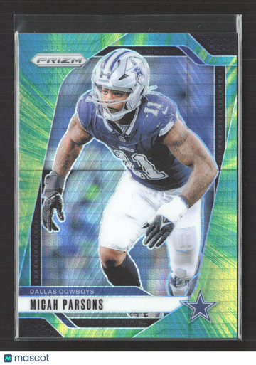 2024 Panini Prizm Micah Parsons #77 Green Pulsar 028/180