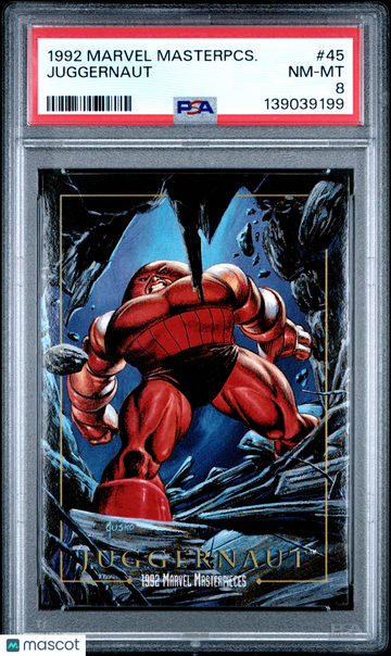 1992 Marvel Masterpieces Juggernaut #45 PSA 8