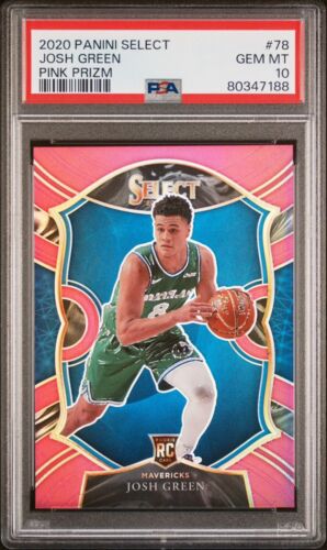 2020-21 Panini Select Josh Green Pink Prizm Rookie SP /10 #78 PSA 10