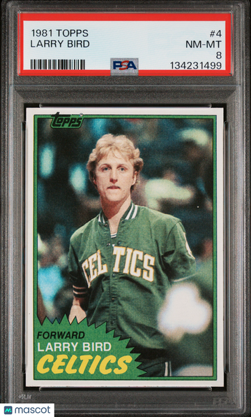1981 Topps Larry Bird #4 PSA 8