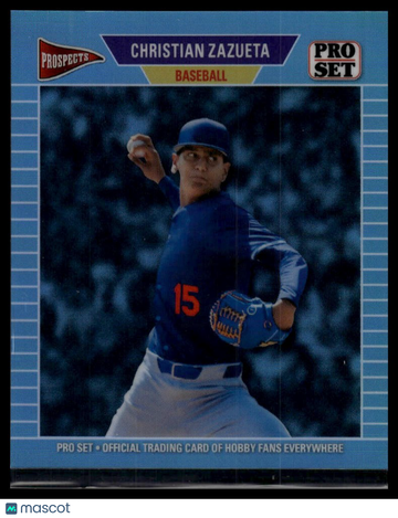 2026 Pro Set Metal - 1989 Pro Set Base Mini Prismatic Platinum Christian Zazueta #89M-52 SN