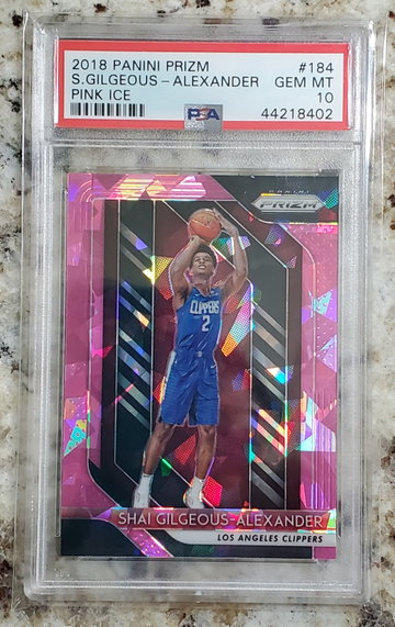 2018 Prizm SHAI GILGEOUS ALEXANDER Pink Ice PSA 10