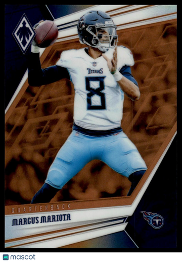 2019 Panini Phoenix Marcus Mariota #36 Orange SN