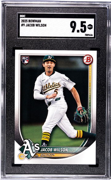 2025 Bowman #9 Jacob Wilson SGC 9.5