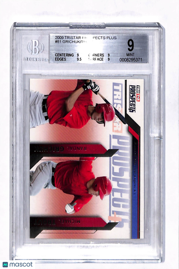 2009 TRISTAR Prospects Plus Michael Trout Randal Grichuk #81 /Michael BGS 9