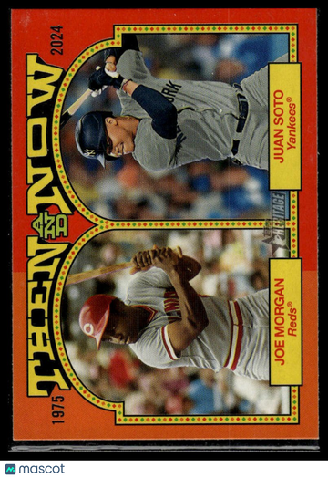 2024 Topps Heritage Joe Morgan / Juan Soto #TAN-3 Then and Now