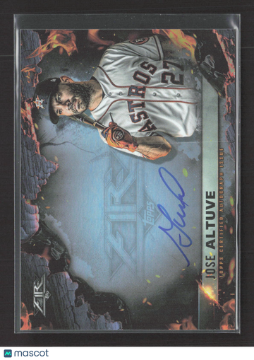 2022 Topps Fire Jose Altuve #SS-JA Scorching Sigs Autograph