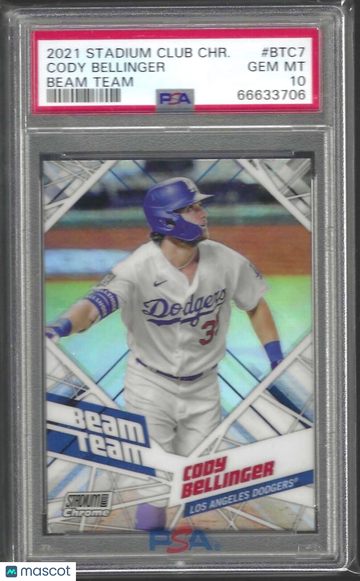 2021 Topps Stadium Club Chrome Beam Team Cody Bellinger #BTC7 PSA 10