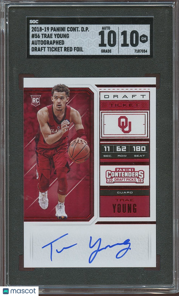 2018 Trae Young Rookie SGC 10 10 Auto 10