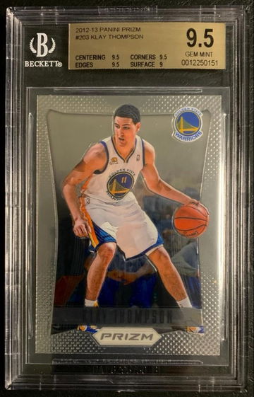 2012-13 Panini Prizm #203 Klay Thompson Rookie RC BGS 9.5 Gem Mint - DHL Express Air with Tracking from Overseas