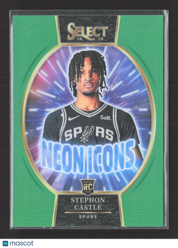 2025 Panini Select Neon Icons Stephon Castle #3 Green RC
