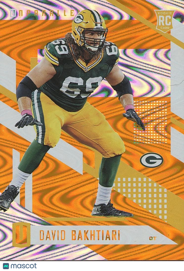 2017 Panini Unparalleled David Bakhtiari #126 Orange Rookie