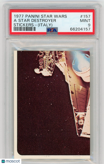 1977 Panini Stickers Star Wars (Italy) A Star Destroyer #157 PSA 9