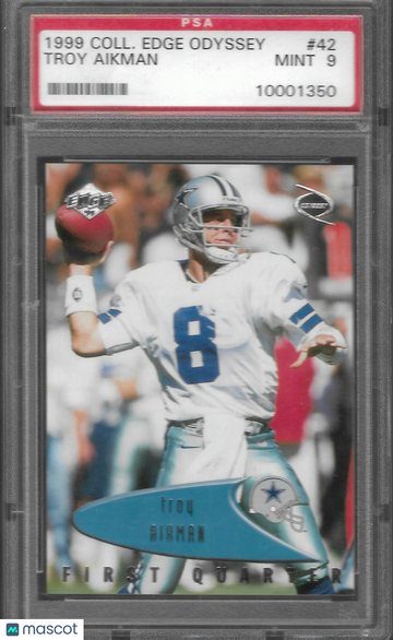 1999 Collector's Edge Odyssey Troy Aikman #42 PSA 9