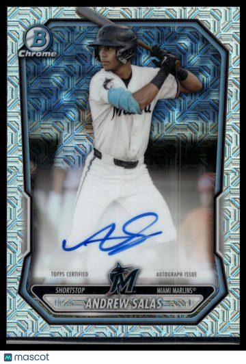 2026 Bowman Andrew Salas #BMA-AS Chrome Autographs Mojo Refractors AU